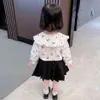 女の子のガール春の秋の子供用シャツの女の子のカジュアルスタイルの子供用服の女の子のための女の子のための女の子のブラウスのシャツ210412