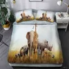 Stijl beddengoed 3D digitale olifant printen 23 -st dekbedoverdeksel set single twin dubbele koningin king slaapkamer decor20947978892922