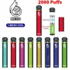 Authentic Poco Mesh E-sigarette e-sigarette e-sigarette del pod kit 2000 sbuffi 1250mAh batteria 7ml cartuccia di cartuccia prerientata per cartuccia Penna vape VS Bang Bar Plus XTRA XXL 100% A56