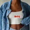 2021 Fashion Summer Women Sexy Tank Crop Tops Ruffle Letter Print Camis Casual Beach Club Party New Fitting Vest Sun-Tops X0507