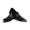 Mannen Schoenen Italiaanse Type Puntschoen Zwart Formele Lederen Jurk Schoenen Zapatos Hombre Slip-on Business Party Schoenen Mannen!