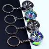 2022 Universal Car House Cool Gunmetal Spinning Turbo Keychain Turbocharger keyring Creative Design Auto Stylish Accessories