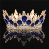 Brud bröllop krona tiara brud huvudbonad huvud prydnad lyx queen circle diadem tiaras och kronor hår smycken pageant x0625
