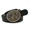 Belts For Women Vintage Diamond Stone Floral Buckle Fashion Casual Cowgirl Westerh Wide Genuine Leather StrapLB2182