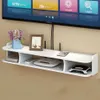 Punch-free living room TV wall set-top box rack router storage box wall hanging decorative partition bedroom 210724