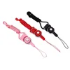 Avtagbar mobiltelefonband Neck Party Favorit Flätat Nylon Hang Rope för mobiltelefon Badge Kamera MP3 USB ID-kort Blandad färg 928 B3