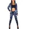 ZOGAA 2021 Women Long Sleeve Long Pants Suits Two Pieces Set Sporting Tracksuit Outfit Hoodie Top And Pant Tracksuit Women Sets Y0625