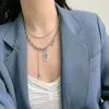 Collier ras du cou Goth esthétique chaîne à maillons cubains Kpop accessoires pour femmes bijoux Emo vêtements collier bijoux chaînes en couches Morr22