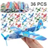 36pcs DIY uçan planör köpük düzlemleri çocuklar için mini kağıt uçak harika doğum günü partisi iyilik goody çanta dolguları çocuklar pinata6270566