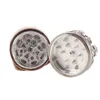 3 Layers 44mm face Shape Smoking Crushers Grinders Metal Zinc Alloy Herb Grinder tobacco Accessories sea