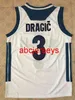 3 Goran Dragic Team SLOVIENIJA Basketball Jersey zszyta niestandardowa nazwa numeru NCAA XS-6XL