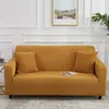 Chair Covers Solid Colour Sofa Stretch Elastic Slipcovers Sectional Vintage For Living Room Couch SingleTwoThreeFour Seat 220919