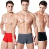 4 pçs / set langsha mens underwear seda convexa boxer homens maciço sem costura nylon shorts calças gelo sentir boxers homme macho cueca h1214