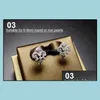 Jewelry Settings Diy Pearl Earrings Setting Zircon Solid 925 Sier Earring Eardrop Mounting Earings Blank Gift For Fmale 14 Drop Delivery 202