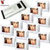 Yobang Security Home Visual Intercom 7'Inch Monitor Video Doorbell Speakerphone Camera System For 12 Unit Apartment Door Phones