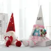 DHL Valentines Party Gnomes Plush Decorations Handmade Swedish Tomte for Home Office Shop Tabletop Decor EE