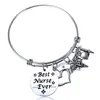 Ever Pendant Bracelet Bangle Graduation Gift Jewelry Caduceus Cap Stethoscope Charms Girls Stainless Steel Bracelets