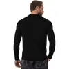 Męskie 100% Merino Wool Thermal Długim Rękawem T Shirt Base Laye 250g Wicking Oddychający Anti-zapach 220214