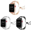 Apple Watch Ultra 49mm 밴드 시리즈를위한 고급 블링 블링 다이아몬드 팔찌 스트랩 8 7 6 SE 5 3 보석 웨일 웨이 밴드 스테인리스 스틸 스트랩 iwatch 41mm 45mm 42mm 38mm 44mm 44mm