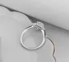 Boho Female Small Full Diamond Crystal Zircon Stone Ring Light solid Silver 925 Engagement Jewelry For Women J-505