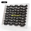 16 paires / ensemble Faux Cils Faits À La Main Faux 3D Cils De Vison Naturel Épais Longs Cils Extension Fluffy Maquillage Sans Cruauté Dramatique Volume Lash