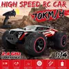 70 kmh 2WD 114 RC CAR RAMOTNE OFF RACE RACY SHING 24 GHz Crawlers Electric Monster Toys Dift for Children 211102277H9509881