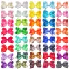 40 Colors 6Inch Hair Bows Clips Large Big Grosgrain Ribbon Hair Bows Alligator Clips Hair Accessories for Girls Toddler Kids 210812