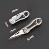 Titanium alloy mini folding knife portable safety pocket EDC key chain pendant pocketable knives tool HW511