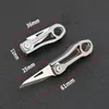 Mini coltello pieghevole in lega di titanio tasca di sicurezza portatile EDC portachiavi ciondolo coltelli tascabili strumento HW511