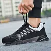 Men's Outdoor Hiking Shoes Climbing Sport Breathable Sneakers Men Tactical Hunting Trekking Shoes Summer Mesh Anti-skid TrainersF6 Black white