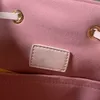 Original Highe Quality MONTSOURIS Sac à dos Style PM femmes élégantes en cuir de vachette véritable emobss toile boucle sac à main cartable sac à main épaule Totes sac