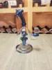 7.5 "Blue Mushroom Bubbler Glass Vattenrör Bong Perk 14mm Bowl Tobacco Hookah