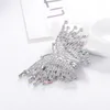 Pins, broscher Harong Fashion Crystal Big Butterfly Enamel Badge Pin Creativity Smycken för Kvinnor Party Kläder Lapel Brosch Hög kvalitet