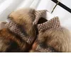 OFTBUY Kurtka zimowa Kobiety Parka Prawdziwe Fur Coat Naturalny Raccoon Futro Woolen Płaszcz Bomber Kurtka Koreański Streetwear Oversize 210910