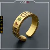 Trzynaście Yao Mahjong Creative Fashion Titanium Steel Open Ring Men039s and Women039S