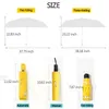 Parapluie pliant automatique jaune coupe-vent, Design canard de dessin animé, protection UV pour femmes et filles, parapluies pliants ensoleillés et pluvieux