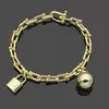 Japón Corea del Sur para hombres mujeres pulsera de acero inoxidable joyería de lujo pulsera de regalo de oro rosa entera punk clásico 2106094390887