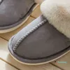 Winter Indoor Women Fur Slippers Luxury Faux Suede Upper Bedroom Couples Warm Plush Shoes House Simple Ladies Fluffy 211223