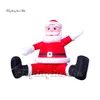 Customized Christmas Decorations Advertising Balloon Red Inflatable Santa Claus Welcoming Outdoors For Xmas And New Year Event