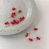 Серьги -грибы 2022 Корейские красные гранаты Семена Тренди для женщин мод