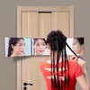 Espelhos Espelho de maquiagem dobrável 3-Way Make Mirrorwith Led Self Hairdressing Corte de cabelo em três partes Styling Ferramenta de corte de cabelo DIY