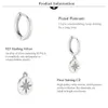 ANDYWEN 925 Sterling Silver Good Hoops Snowflower CZ Luxury Drop Fashion Earrings For Women Statement 210608