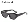 Sunglasses Ins Small Square Cat Eye For Women Vintage Fashion Beige Gradient Sun Glasses Men Uv400 Candy Color Eyewear