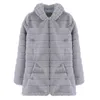 New Fashion Women Faux Fur Long Hooded Coat Autumn Winter Thick Warm Fur Jacket Female Plus Size Outdoor Overcoat Casual Outwear Y0829