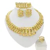 Earrings & Necklace Yulaili High Quality Elegant Adjustable Gold-Plated Jewelry Set And Dubai Wedding Sets Bridal Wholesale