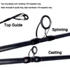 BIUTIFU Spinning Casting Lure Fishing Rod FUJI Guide 1.8/2.1/2.4/2.7/3.15m Carbon 3-70g M/MH/H Baitcasting For Seabass Pike Pole 220224