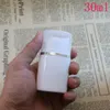 Plastic Airless Pump Bottles Empty 50ml 80ml 100ml Airless Bottles Clear Vacuum Pump Lotion Bottle with Silver Ring Cover Cosmetic Packaging DHL