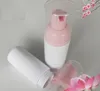 Pompe à mousse en plastique rechargeable, bouteille cosmétique, nettoyant pour cils, distributeur de savon, shampoing avec rose SN2620, 30/50/60ml