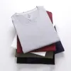 3 pcs/lot couleur unie hommes T-shirts 100% coton décontracté à manches courtes T-shirt hommes haute qualité T-shirt été Camisetas Hombre 210409