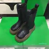 2021 Tasarımcı Lüks Kadınlar Lastik Çizmeler Hakiki Deri Sonbahar Ve Kış Diz Yarım Boot Rahat Ayakkabılar Klasikleri Roman Martin 3335